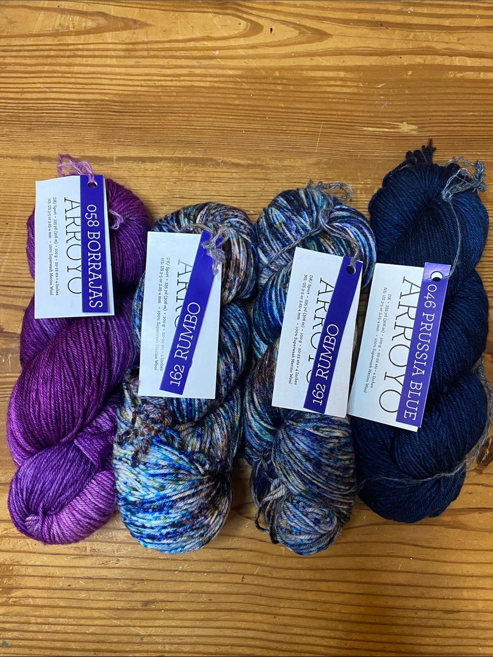 Malabrigo Arroyo  Yarn Bundle - Purple, Multicolor, Blue